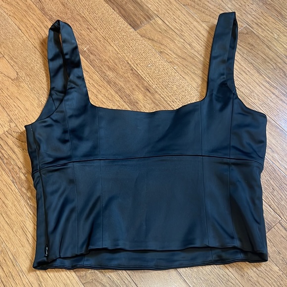 Wilfred Shine Bustier Satin bustier tank top size M - Picture 3 of 10